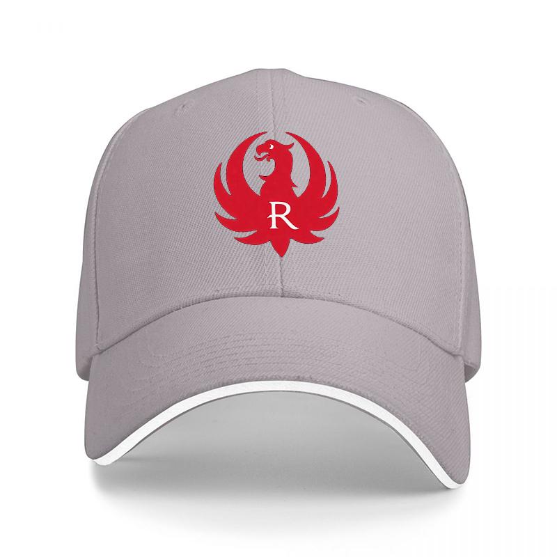 Red Dragon Logo Baseball Cap with Bold R Design Black Adjustable Hat for Unisex and Women Fashionable Streetwear Accessory