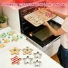 5Pcs Pentagram Shaped Heart Cookie Cutter Set Stainless Steel Pastry Cutters  Cookie Making