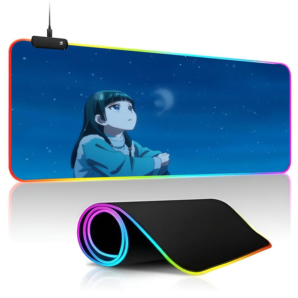 The Apothecary Diaries Mouse Pad game RPG 40x90cm Mouse Mat Gaming Mousepads LED Keyboard Mats Luminous Desk Pads Mouse Pad For