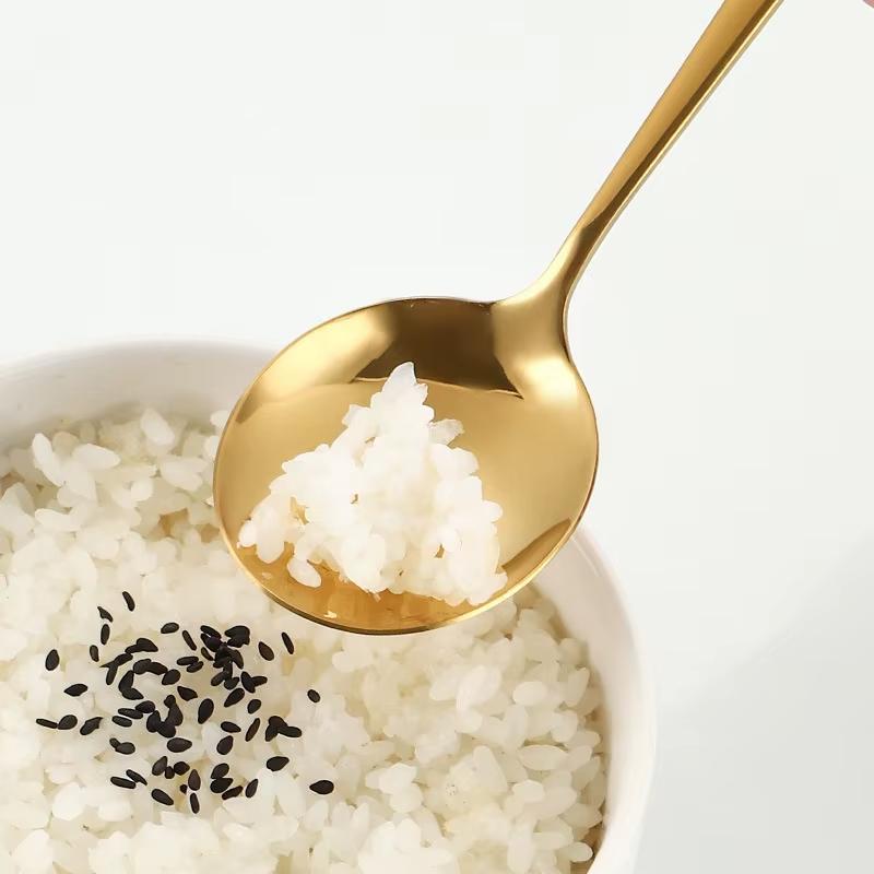 24Pcs Gold Tableware Sets Stainless Steel Cutlery Knife Tea Fork Coffee Spoon Flatware Dishwasher Safe Dinner Kitchen Dinnerware