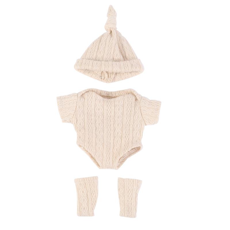 Puppenkleidung für 7,87 Zoll Babypuppen Kleidung Spielzeugpuppen Zubehör Geeignet für 20cm Puppe Strampler Pullover Puppenkleidung Zubehör