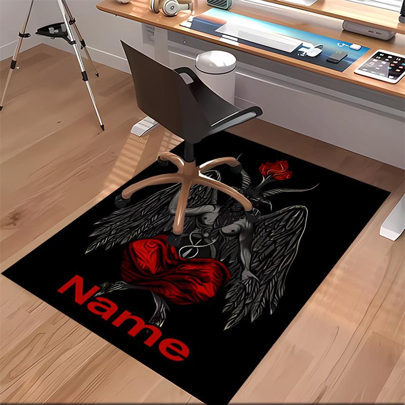 Custom Personalization Baphomet Print Area Rug - Soft, Washable Non-Slip Indoor Mat,Living Room,Home&Office Decorative Rug