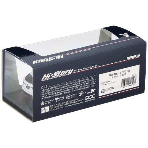 Hi Story 1/43 Scale Subaru Levorg GT-H (2020) Crystal White Pearl Finished Model HS330WH