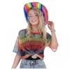 Smiffys Unisex Adult Rainbow Mesh Top