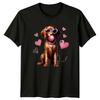 Dog Hearts Bubblegum Animals Dogs Graphic Tee Unisex Unisex Unisex Valentines Day