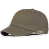 Casual Cotton Short Brim Baseball Cap Soft Adjustable Dad Hat Breathable Trucker Style Low Profile Cap Four Seasons