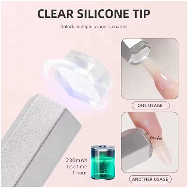 Mini timing display portable handheld mini nail lamp family quick-drying flashlight pen rechargeable nail dryer UV LED nail pen