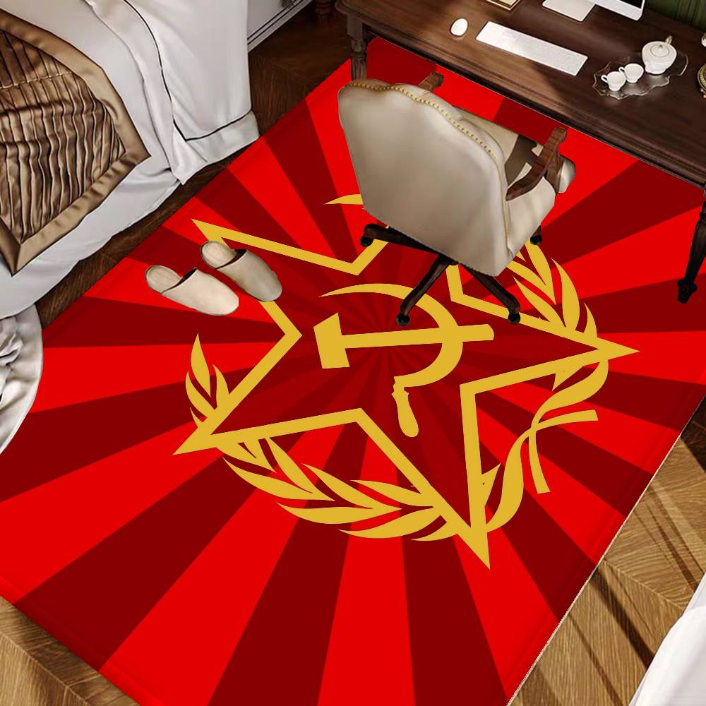 CCCP USSR Soviet Hallway Carpet Washable Non-Slip Living Room Sofa Chairs Area Mat Kitchen Doormat Area Rug