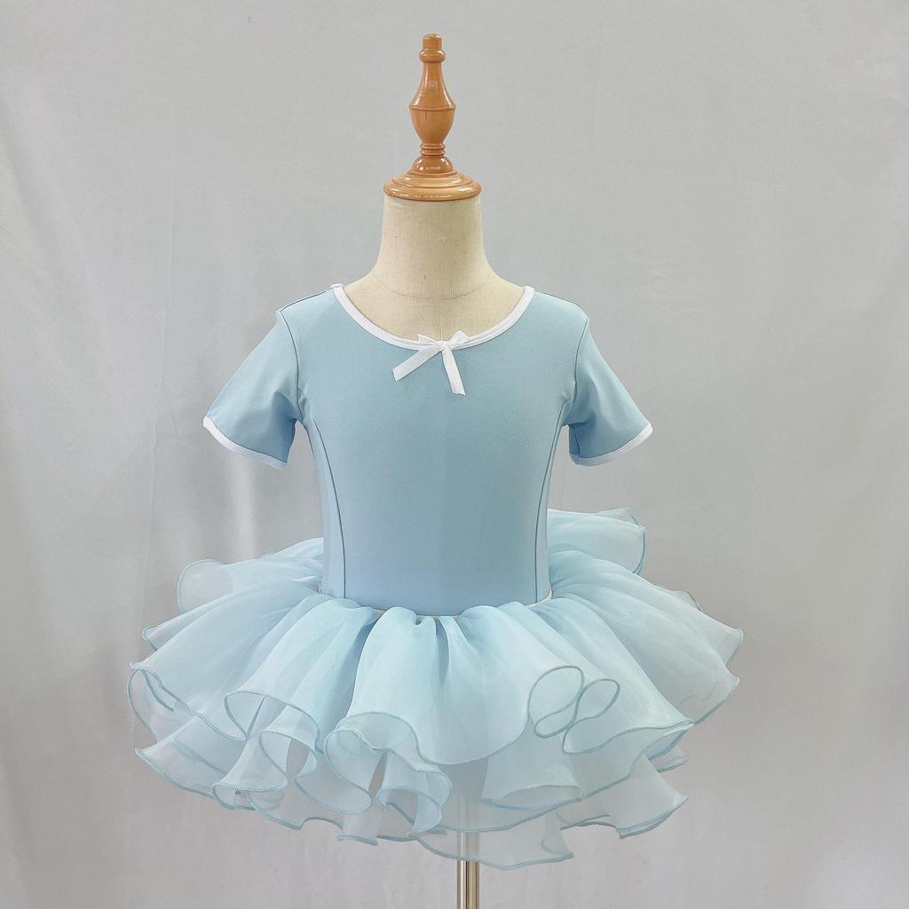 Girls' Ballet Princess Dress - Short Sleeve Bow Skirt Costume