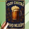 Decorative Metal Beer Sign 30x20cm
