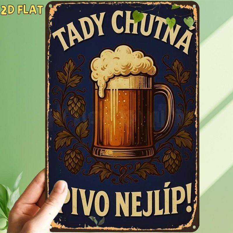 Decorative Metal Beer Sign 30x20cm