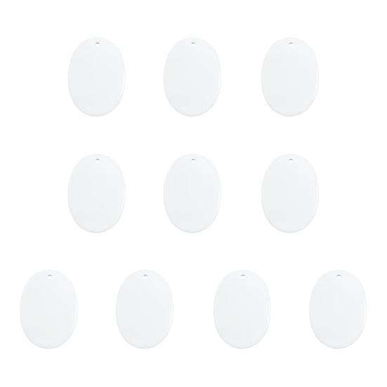 Sublimation Ceramic Ornament White Sublimation Blank Ornament Unfinished Christmas Hanging