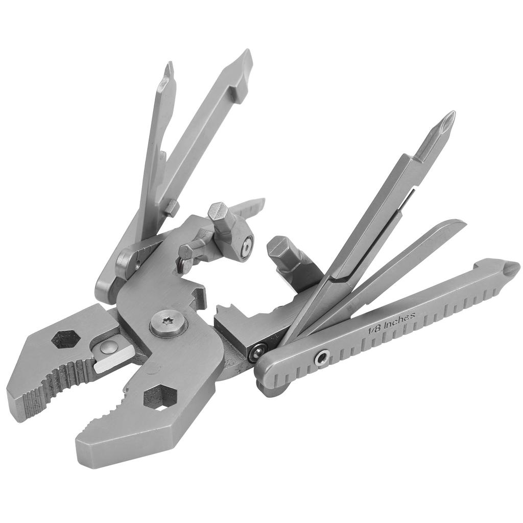 Kit Pinze Multifunzionali 25in1 da Esterno Acciaio Inossidabile Multitool con Coltello Chiave Inglese