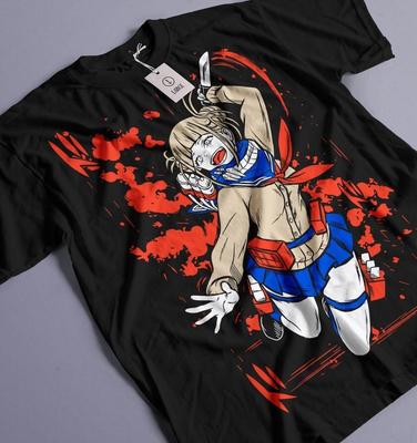Himiko Toga T-Shirt Izuku Midoriya My Hero Academia Girl Kawaii Shirt All Size