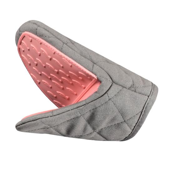 1Pc Silicone Insulated Gloves Cotton Filled Oven Mitts Heat Resistant Oven Gloves Kitchen Baking Grilling Helper