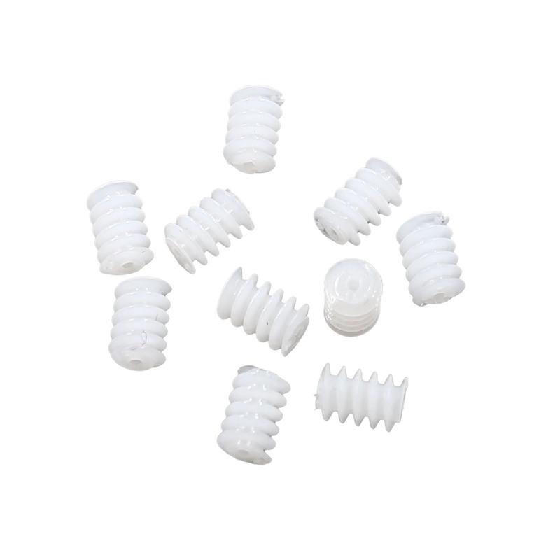 W3.5x5mm 0.8A 0.3M Worm Pinion Hole 0.75mm Plastic Helical Gear Aircraft Toy Accessories Technology Parts