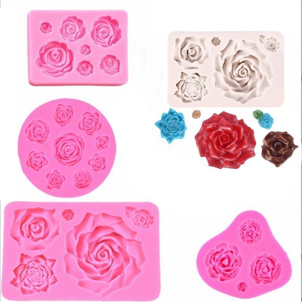 Flower Bloom 3D Cake Mold Silicone Baking Tool New Fondant Soap Mold  Cupcake Candy Chocolate Jelly