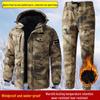 Men's Camouflage Winter Work Jacket - Thick, Warm, Loose-Fit Cotton Coat for Outdoor Labor Protection