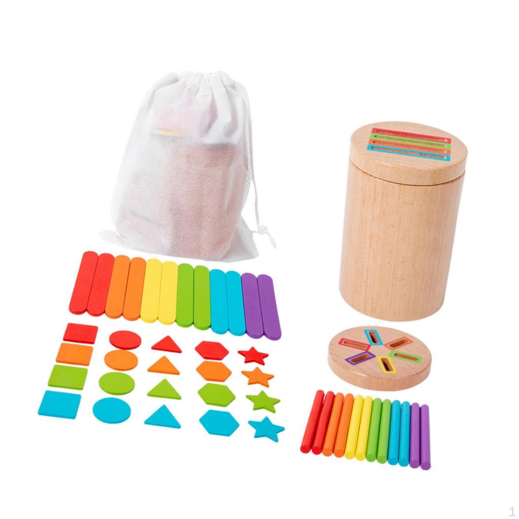 Color Shape Sorter Toy Early Learning Geometric Cognition Educational Recognition for