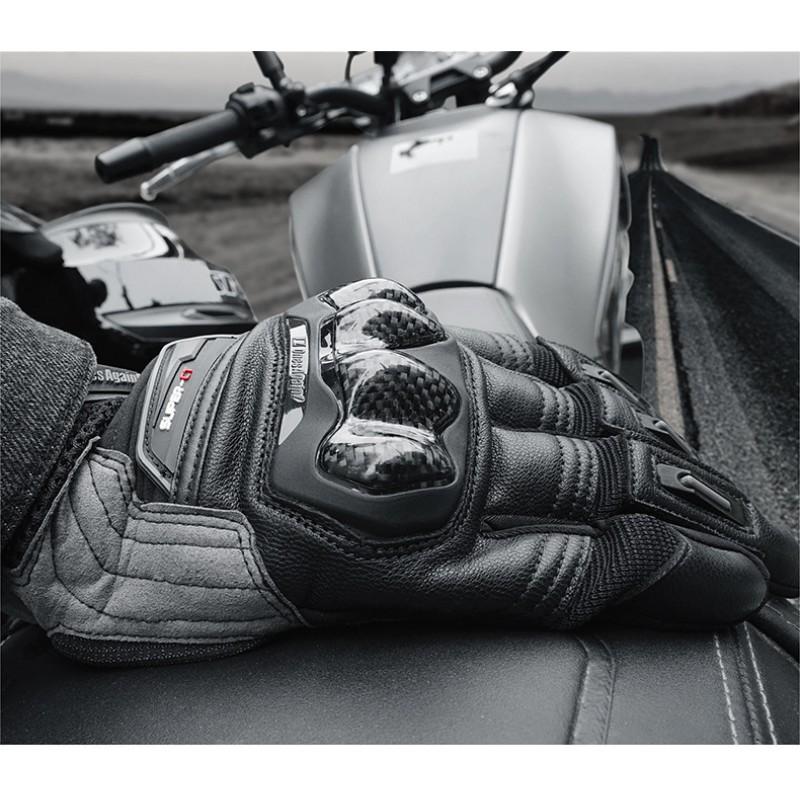 Mens Motorcycle Gloves Summer Breathable Anti-Slip Crash Protection Cycling Protective Gear Safety Riding Off-Road