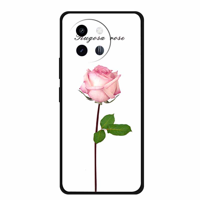 3D Lovely Cute Case For Vivo Y38 Y200i Y200T T3X Soft TPU Silicone Bumper Protector Relief Flower Emboss Phone Cover Funda Capa