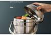 Large Capacity Stainless Steel Insulated Food Container - Multi-Layer Bento Box with Handle