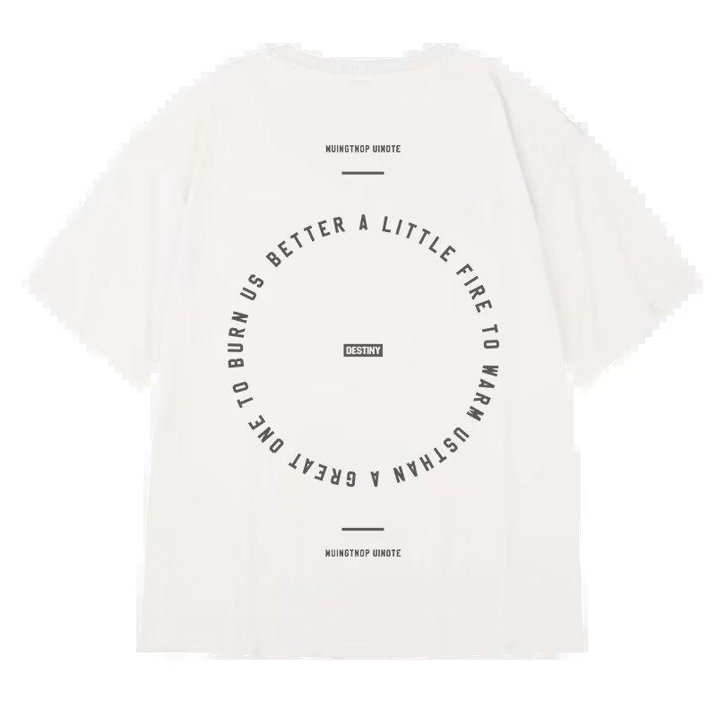 Men's Plus Size Trendy Short Sleeve Loose T-shirt - Summer Half Sleeve 300 Jin