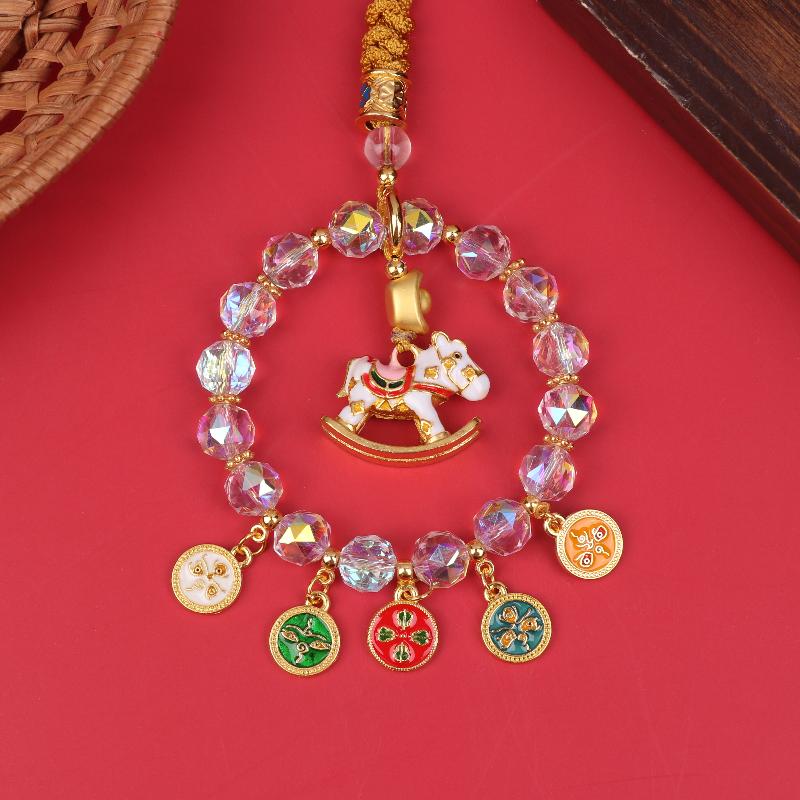 1 шт. 2026 год Лошади Настенное подвесное украшение Китайский Новый год Счастливые украшения Аксессуары Новоселье Маленький подвесной подарок