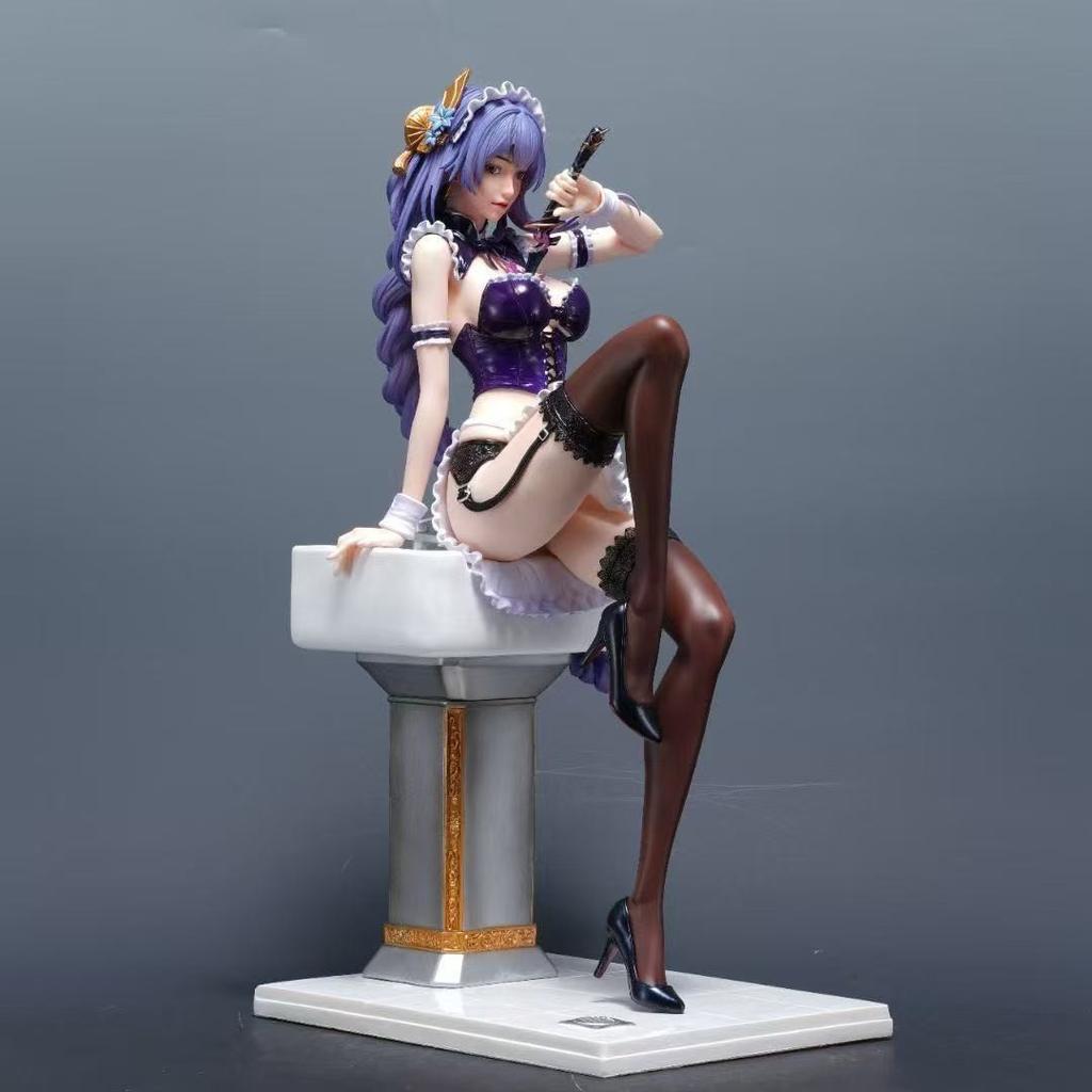 51cm miHoYo Genshin Impact Figure Raiden Ei Beelzebul Animation Girl POLYVINYL CHLORIDE Action Figure Plaything Game Statue Adult Collector Miniature