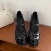 Autumn Platform Thick Heel Women Mary Jane Shoes Fashion Butterfly-knot Shoes Ladies Outdoor Dress Pumps