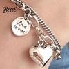 Adjustable Bracelet for Women Heart Charm Double-Layer Love Alloy