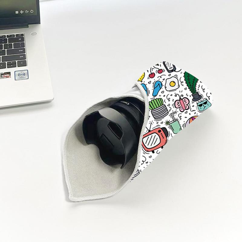 Foldable Magic Wrap Travel Makeup Bag: Lay N Go, Lay Flat, Expandable, Soft & Washable Magic Self-Adhesive Cloth For Cosmetics