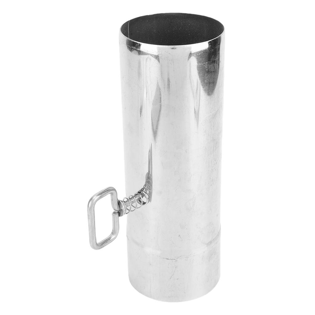 Stove Pipe with Damper 304 Stainless Steel Thickened Chimney Pipe for Vent Exhaust Fume Extraction