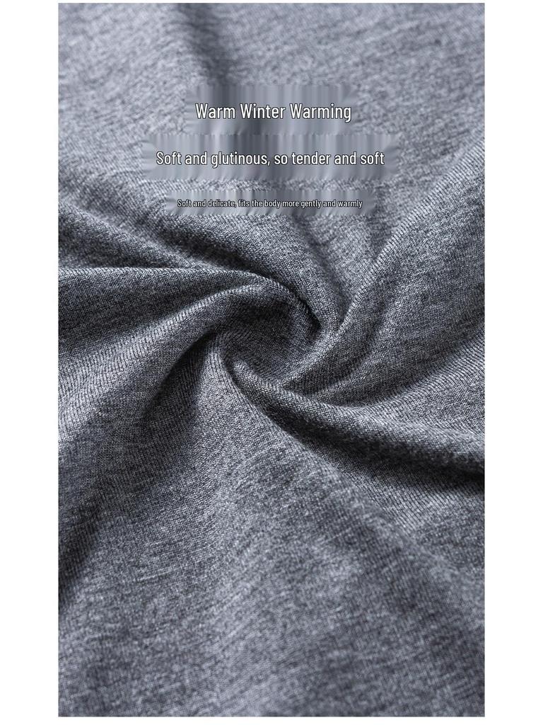 Men's Thin Style Warm Autumn Underwear Set: Top and Pants
