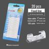 20-Piece Self-Adhesive Cable Holders for Wire Management and Organization