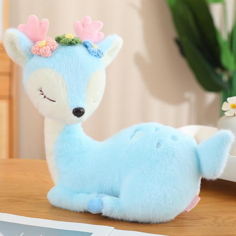 

Animal Plush Deer Toy Doll Decorative Gift Cute Design Comfortable Soft And 35cm/13.78in синий