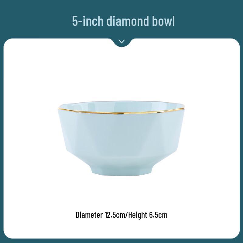 ZISIZ Yingqing Ceramic 5-Inch Rice Bowl Set