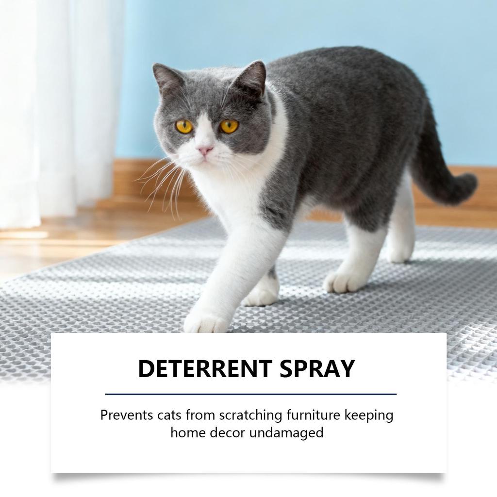 Cat Repellent Spray: Prevents Scratching & Deters Cats from Courtyard, Balcony, & Doorway.