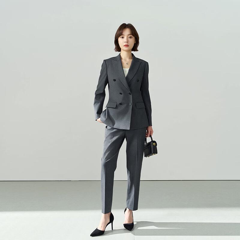 Women's Professional Double-Breasted Suit Set