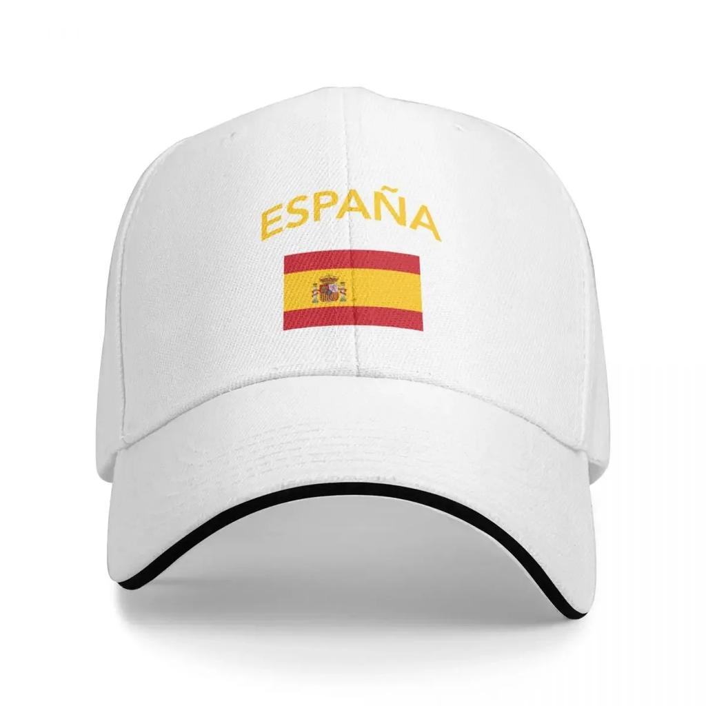Spain Spanish Flag Baseball Cap Streetwear Fashion Beach Beach Hat Sunscreen Women's Unisex's