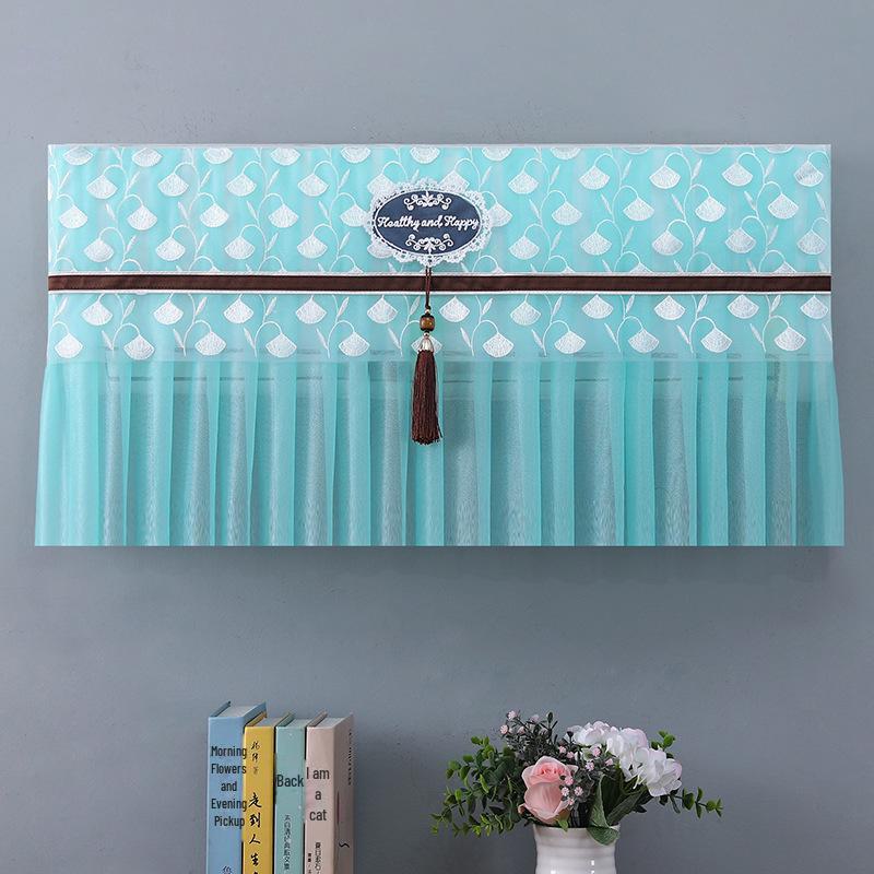 Chinese Style 2-HP Hanging Air Conditioner Dust Cover, Embroidered, Simple & Modern, Use Without Removing Windshield