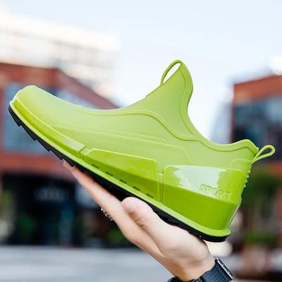 Scarpe da pesca da uomo 2024 Nuove scarpe da trekking leggere antiscivolo da esterno Shaxi Stivali da pioggia da pesca Scarpe da pesca in gomma impermeabili resistenti