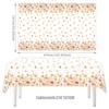 Autumn Floral Party Tableware Set: Plates, Cups, Napkins, Tablecloth, Banner, Decorations