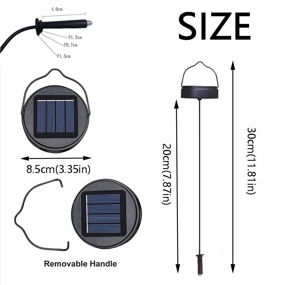 DIY Solar LED Hanging Light 400Mah Outdoor Lantern Lights  Solar Light Accessories