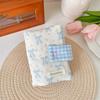 Sweet A6 Handmade Floral Print Jacket Book Cover Portable Ledger Notepad Diary Protective Case Book Storage Hanging Decoration