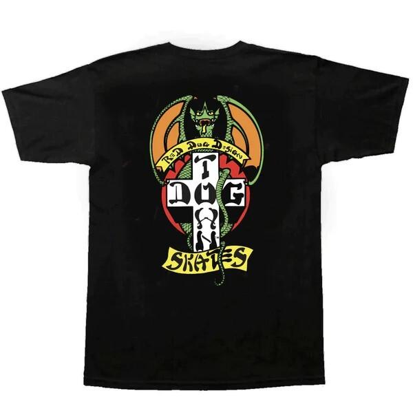 New Dogtown Skateboards Shirt Red Dog OG 70s Black XXXXL