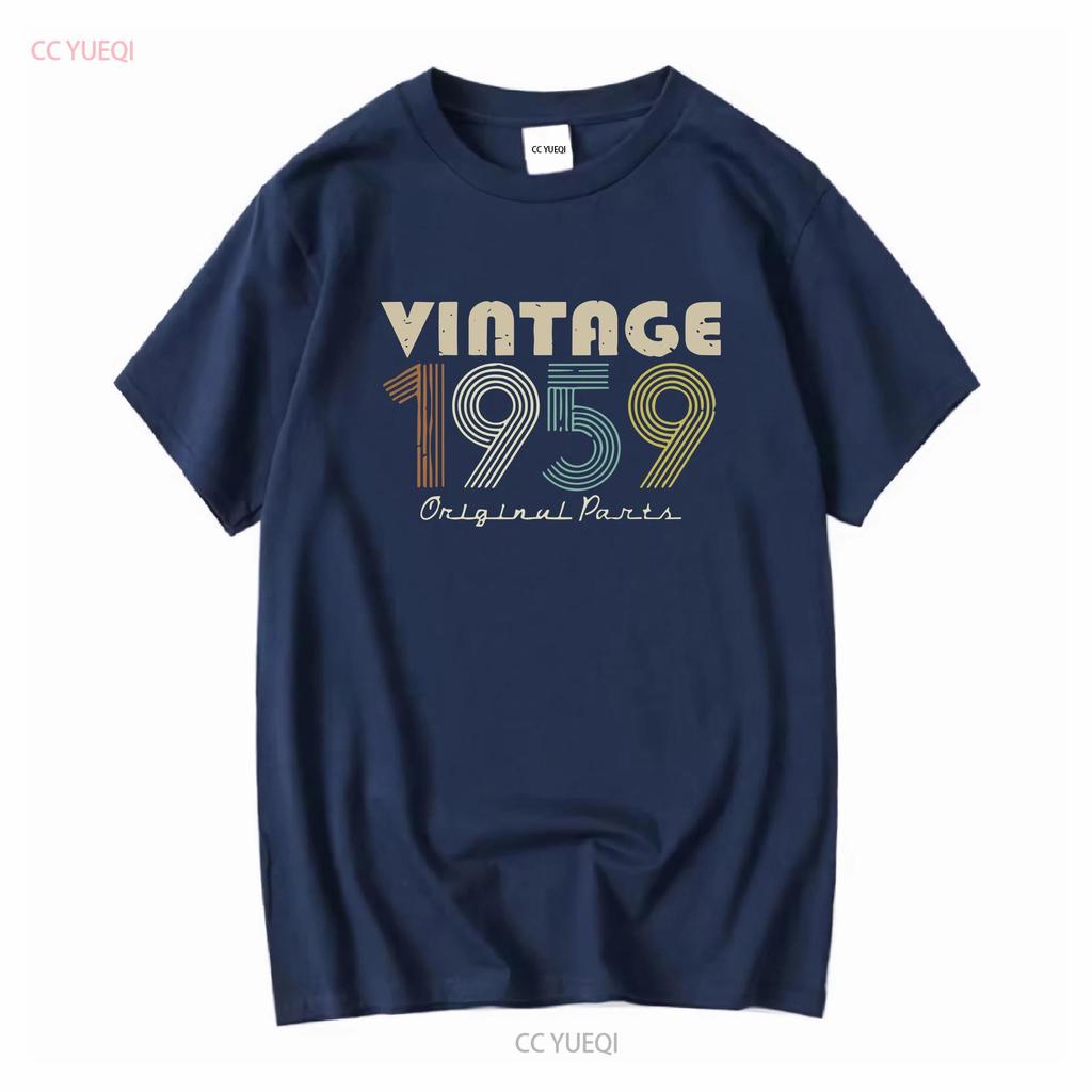 Vintage Original 1959 Birthday S Premium T Shirt vintage Washed fashion Top For Everyday Wear Stylish homme Stretched Versatile