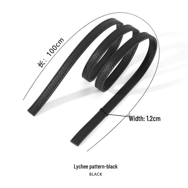 Paski ze skóry bydlęcej: D-63 Oryginalne Akcesoria Bagażowe DIY - Opcje Płaskie, Krzyżowe, Tkane Liczi