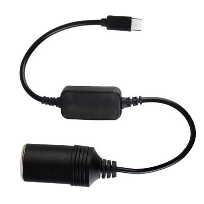 Car Electronics Accessories Cigarette Lighter Socket Cigarette Lighter Adapter Converter 5V USB To 12V 1pc Type C Male To Female