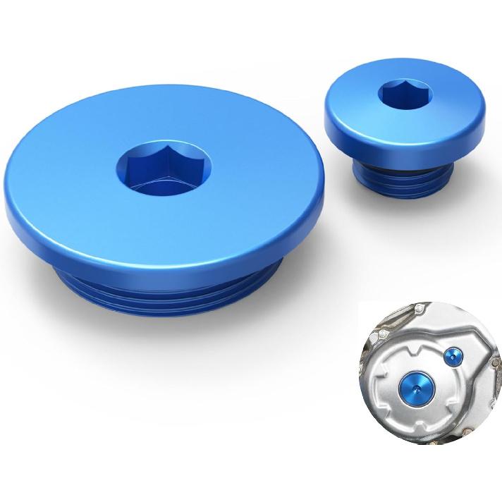 Motorcycle Engine Plug Aluminum Compatible with Yamaha YZ250F 2001-2013 YZ400F 1998-2005 YZ426F 1998-2005 YZ450F 1998-2005 WR250R 2007-2020 WR250X